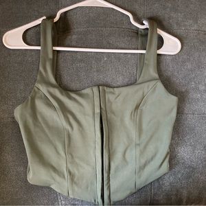 Green corset top